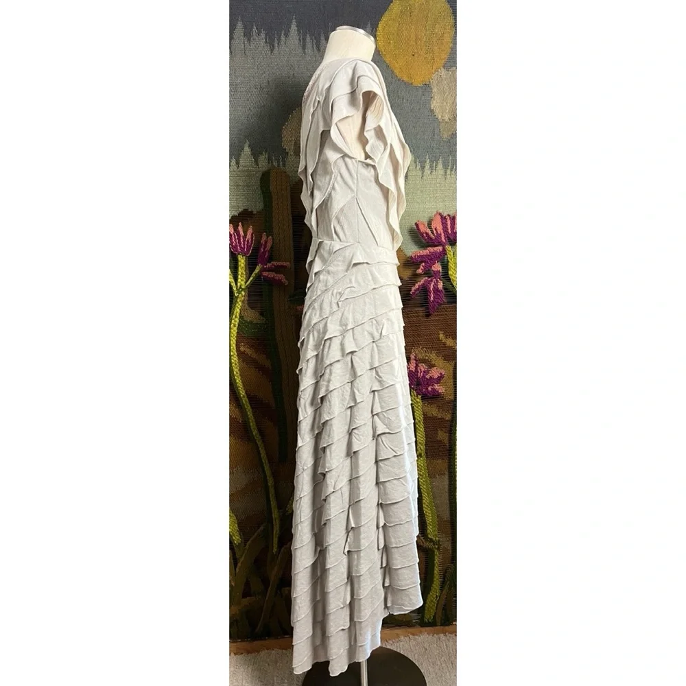 Free People Ruffle Midi Dress M - Picture 6 of 12
